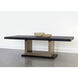 Judson 100 X 46 inch Black / Warm Brass Dining Table